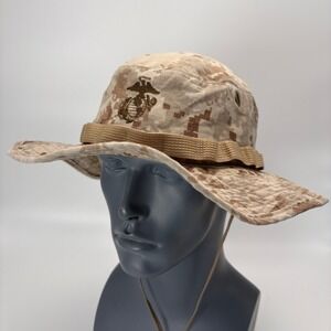 USMC Marpat Desert Boonie Hat Large Marine Corps Field Cover Digital Camo USA